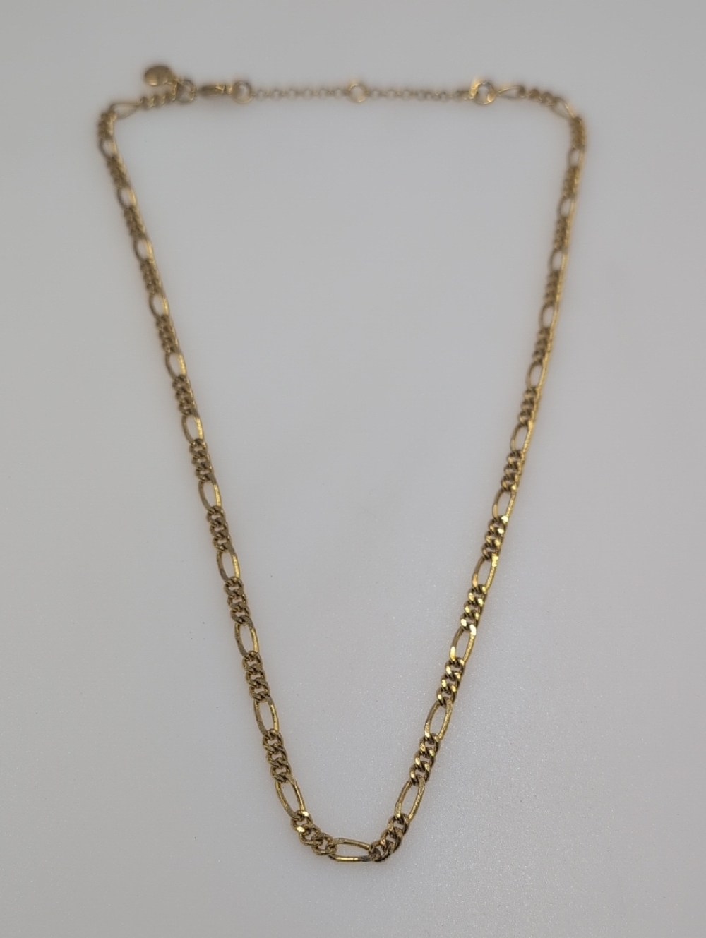 J Crew Figaro Goldtone Classic Chain Necklace Jcd1